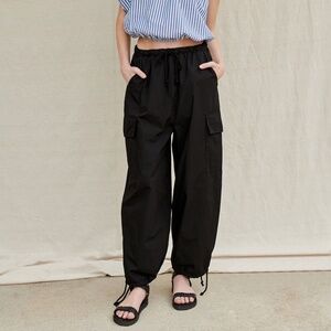 Stateside structured poplin cargo pants S